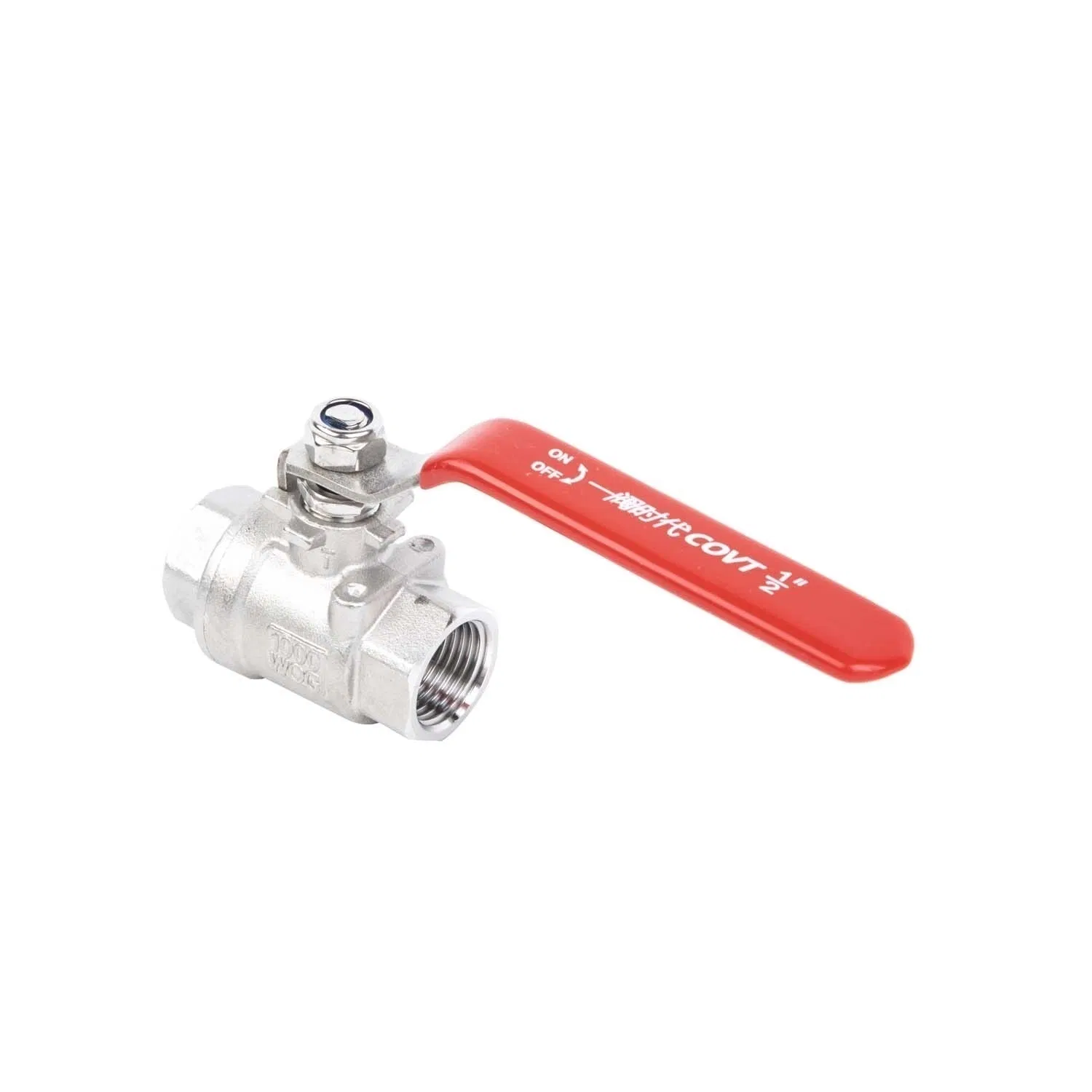 2PC 1-Inch CF8m/CF8 Stainless Steel Threaded Segment Full Diameter 1000wog Internal Thread Ball Valve