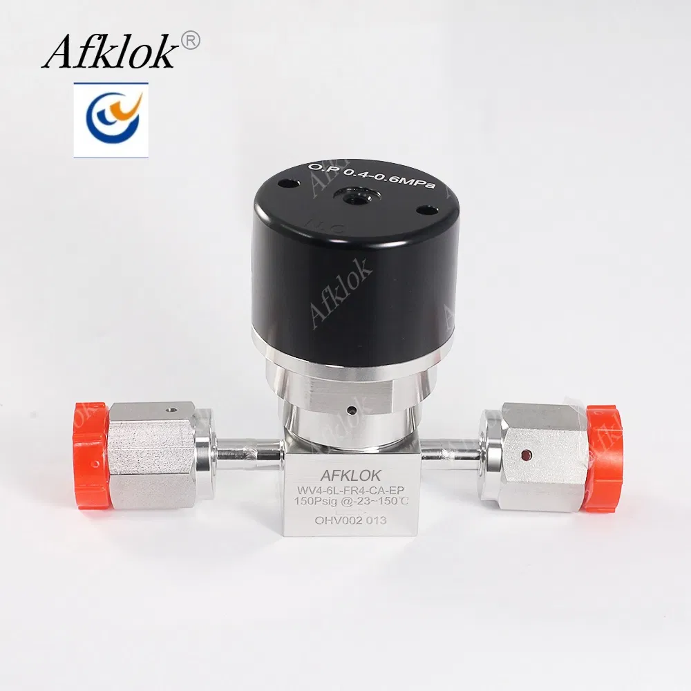 Ultra High-Purity SS316 VCR Thread Pneumatic Diaphragm Valve for Semiconductor 6n