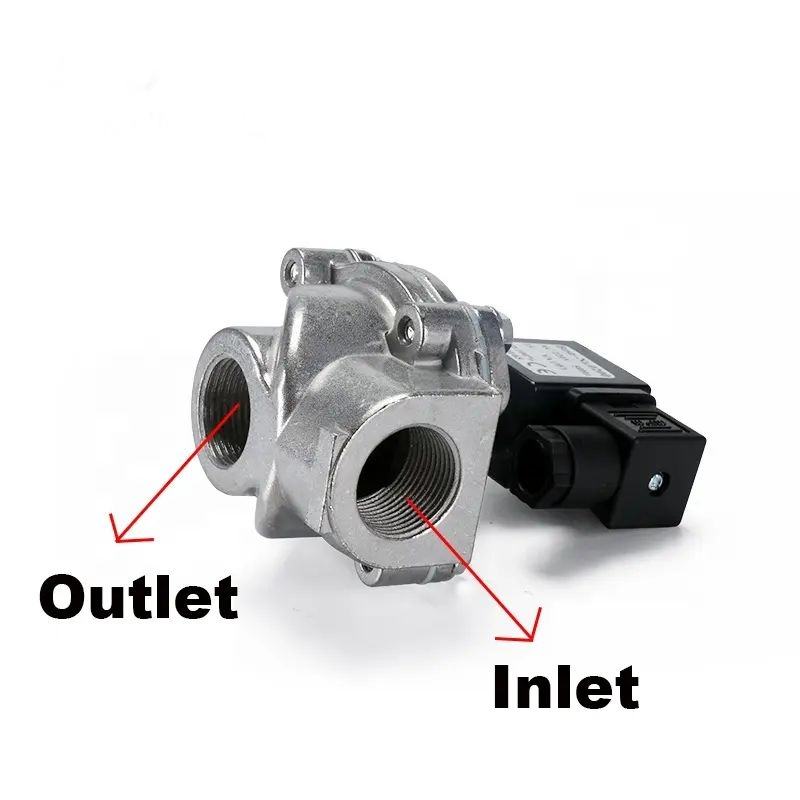 DMF-Z-20 Series 2/2 Ways Direct Acting Right Angle Pulse Valve Pneumatic Dust Diaphragm Pulse Solenoid Valve
