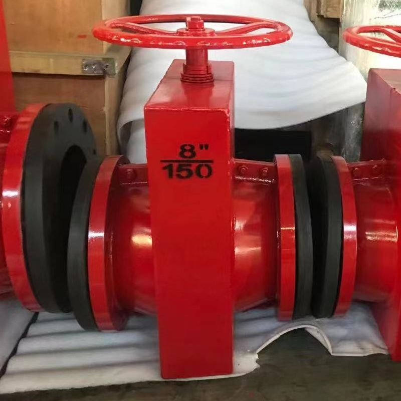 Manual Natural Rubber Sleeved Pinch Valve Pn10 for Russian Market