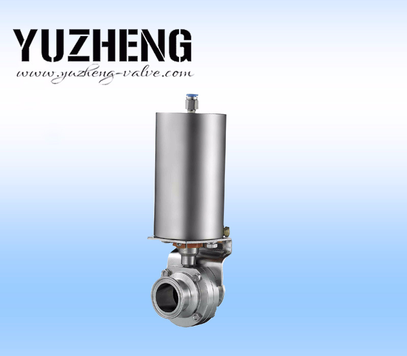 1inch SUS304/316L Sanitary Stainless Steel Price Pneumatic Valve Butterfly Valve