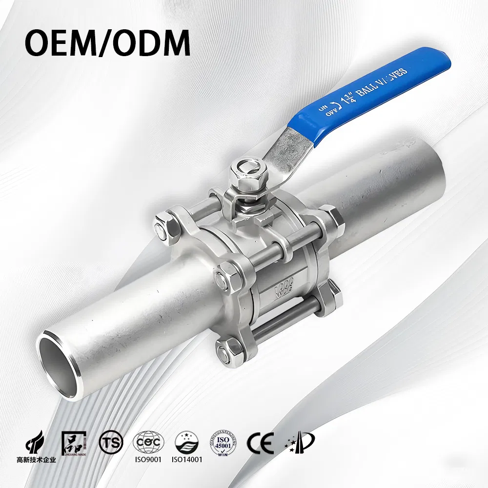 Stainless Steel/SS304/316/Industry/Motorised/High Temperature/High Pressure/Plumbing/Cryogenic/Pipeline/Mini/Threaded/Welded/Wafer/Gas/Ball Valve