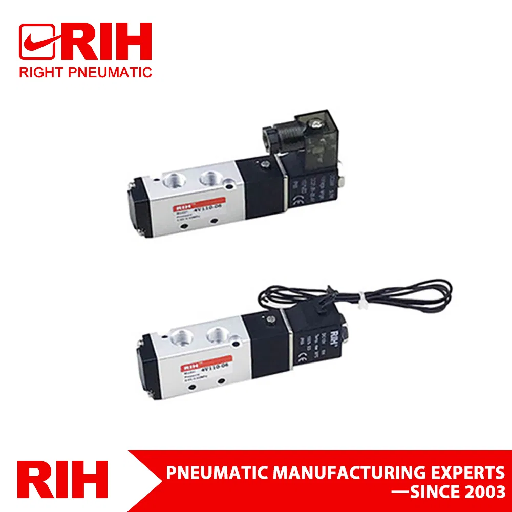 Pneumatic Component 4V210 G1/4 NPT 1/4 High Quality 5 Way Valve 4V Series Solenoid Valve Air Flow Control Valve