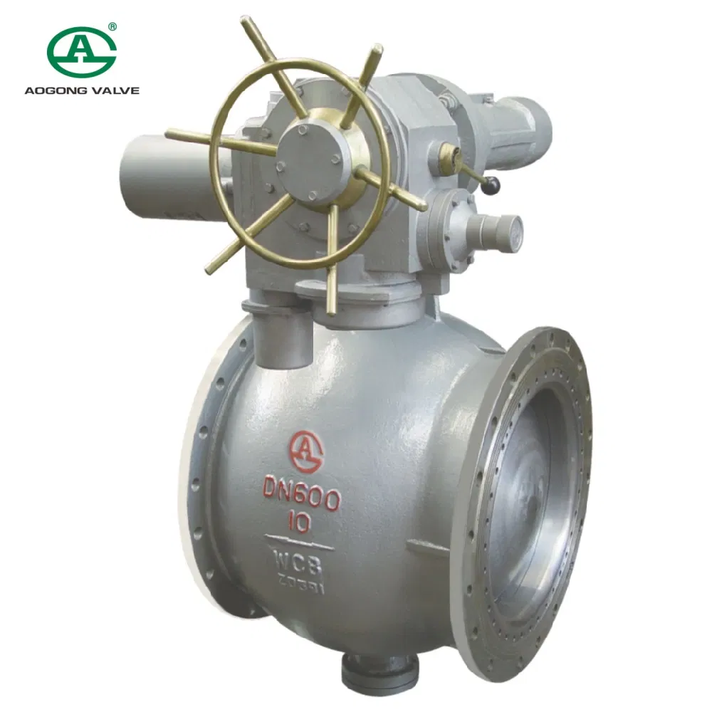 API 6D Cryogenic 3 Piece Pn16 Pneumatic Control Actuator Motorized Flange 3 Way High Pressure Stainless Steel Industrial Eccentric Semi Ball Valve