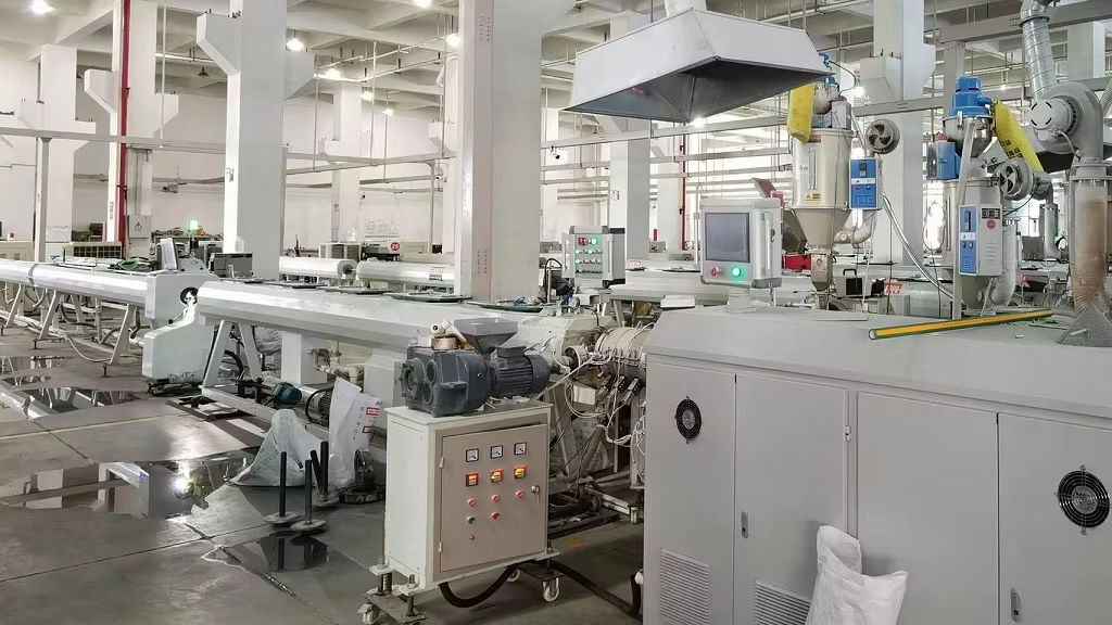 PPR production line at Zhejiang Maria Valve manufacturing facility
