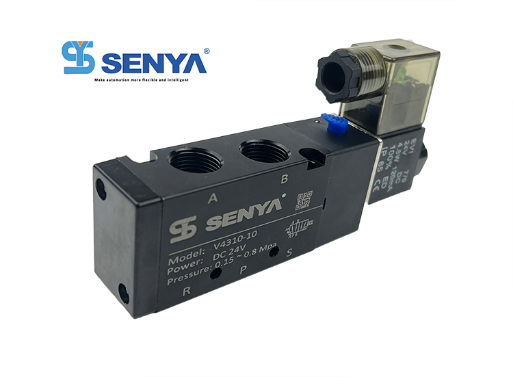 Senya Pneumatic 4V110-M5single Coil Control Solenoid Valve Different Fluid Flow Control