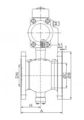 Flange Type Pneumatic Actuated Pn16 Segment Stainless Steel V Pattern Ball Valves