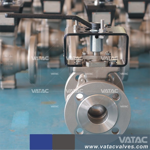 API 6D Stainless Steel Pneumatic Flanged Segment Ball Valve