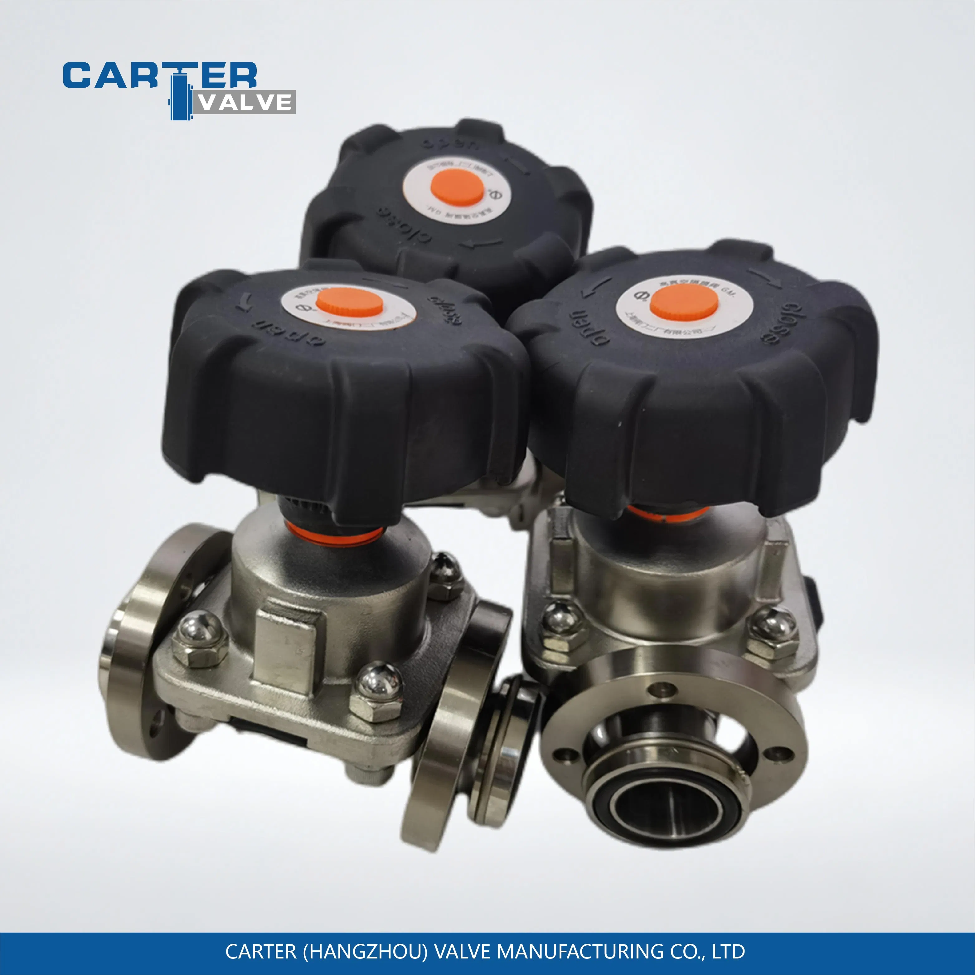 Sanitary Grade 316L Stainless Steel Straight-Through Diaphragm Valve,Zero Dead Leg,EPDM/PTFE/ Seal,Butt Weld/Threaded Ends,Manual/Pneumatic/Electric Operated
