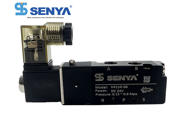 Senya Pneumatic 4V110-M5single Coil Control Solenoid Valve Different Fluid Flow Control