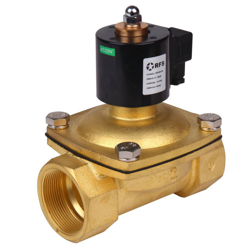 2W 2/2 Pneumatic Brass 24V Air Water Solenoid Valves