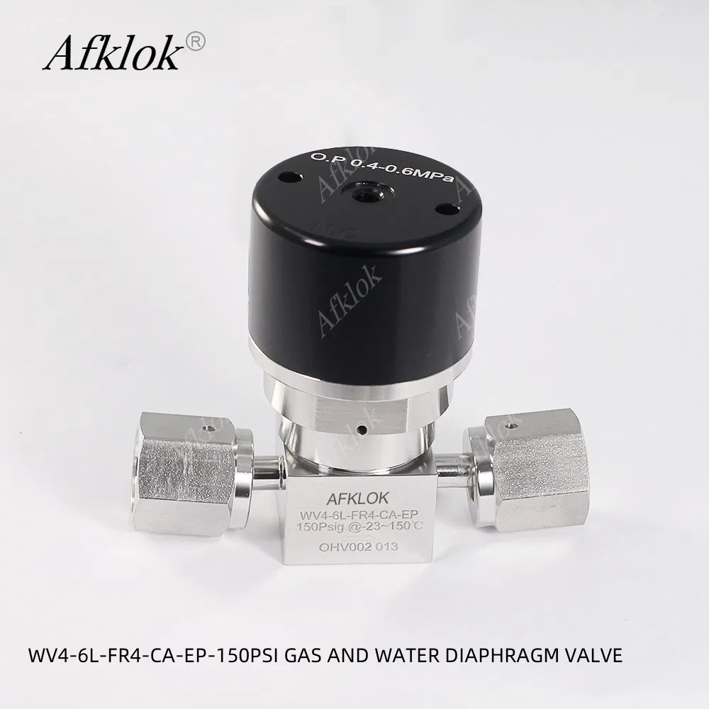 Ultra High-Purity SS316 VCR Thread Pneumatic Diaphragm Valve for Semiconductor 6n