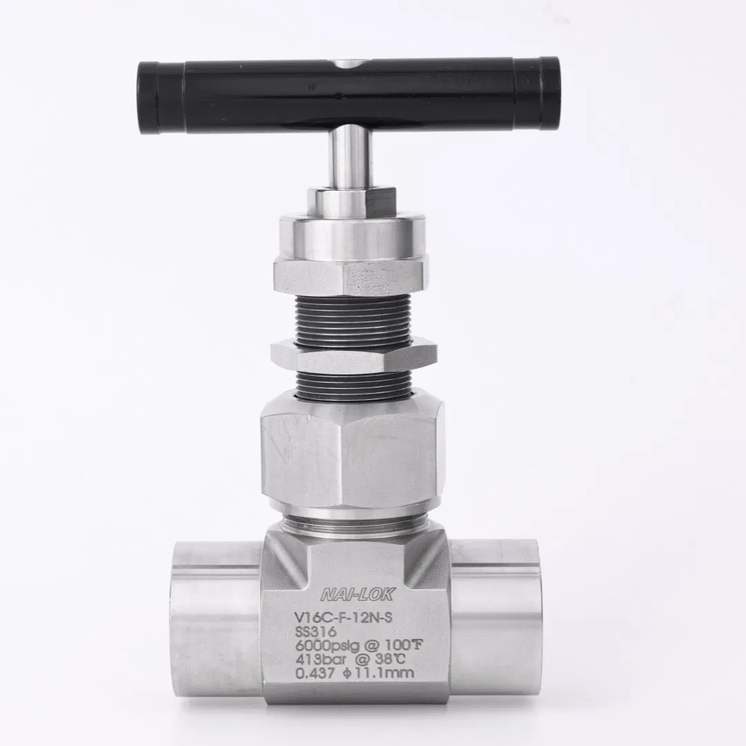 Nailok 6000psi Instrument 1/2 NPT Female Male Gauge Root Valve Socket Weld Needle Valve