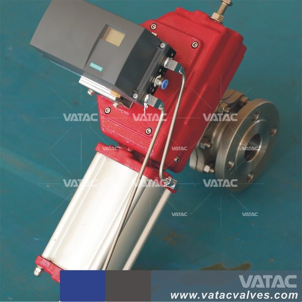API 6D Stainless Steel Pneumatic Flanged Segment Ball Valve
