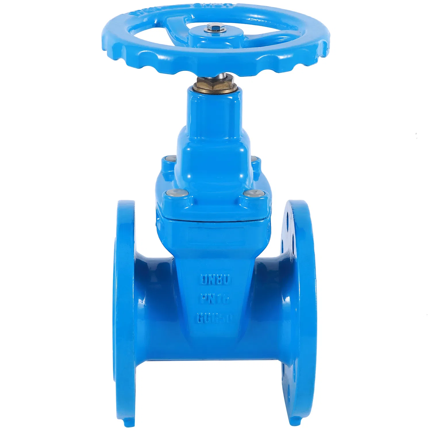DIN F4/BS5163/AWWA Gate Valve, OS&Y Rubber Wedge Resilient Seated Non Rising Stem Ductile Iron /Cast Iron Control Knife Sluice F4 Fl