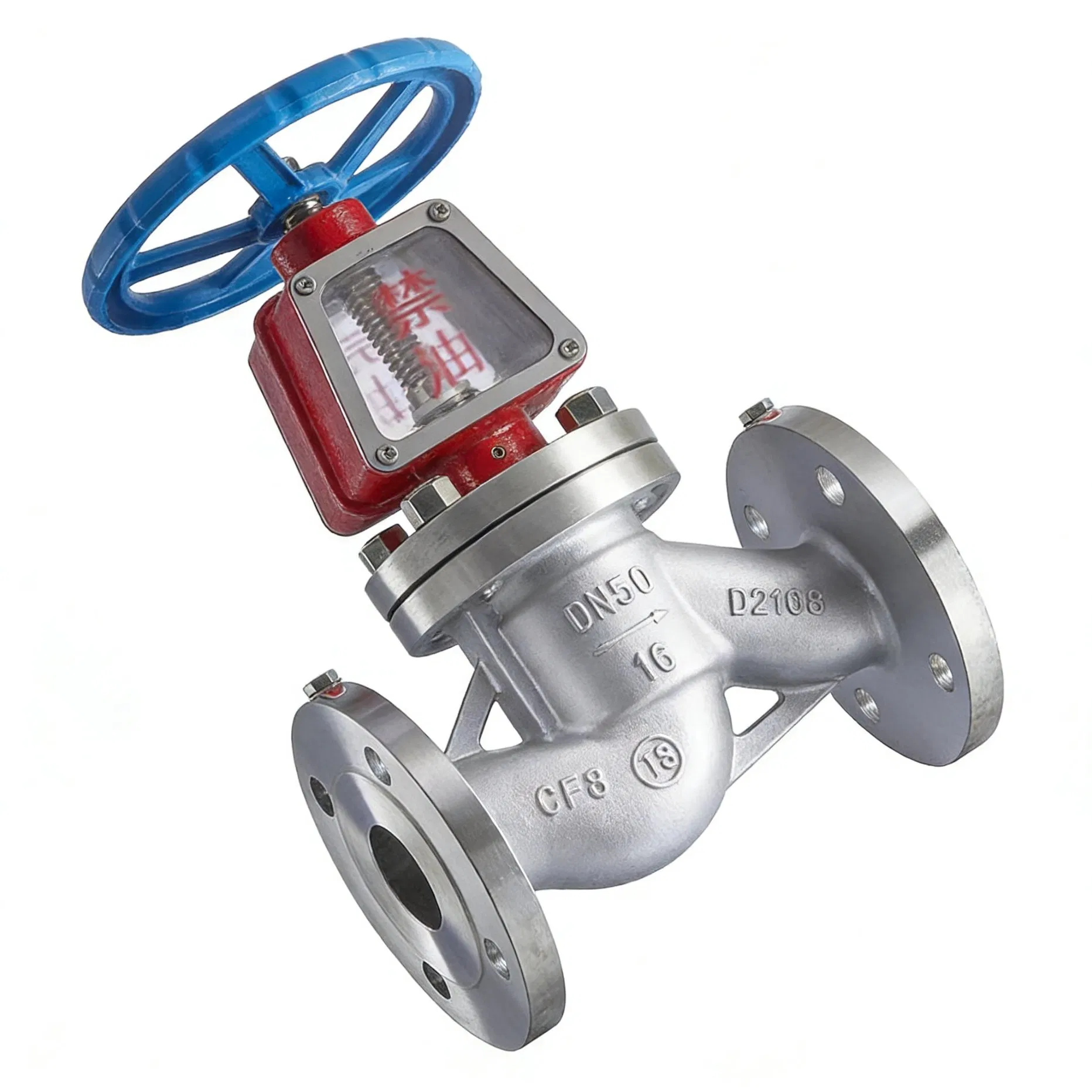 High-Purity Oxygen Service Globe Valve with Cryogenic and High-Pressure Seal Design