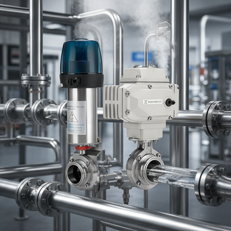 Sanitary Butterfly Valve for Efficient Flow Control in Food Industry