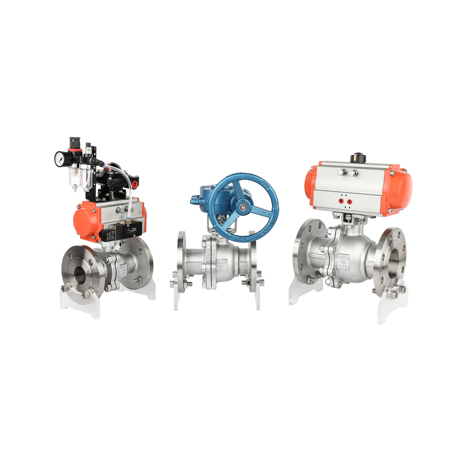 Stainless Steel Sanitary Hygienic Pneumatic Actuator Ball Butterfly Valve