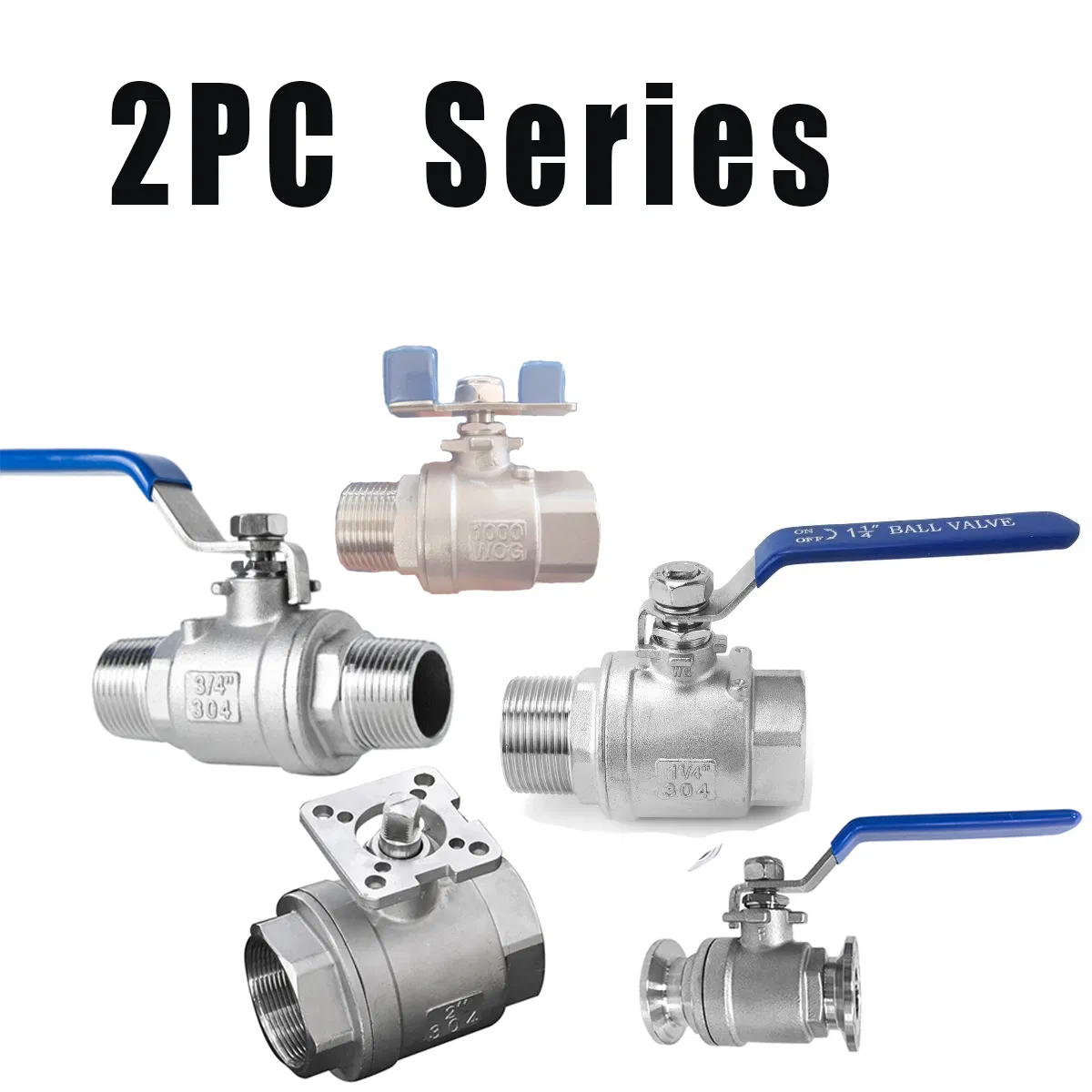 Stainless Steel 304/316 Mini Ball/Gate/Globe/Angle/Check/Sanitary/Industrial/Filter/3PC/2PC/1PC Valve with BSPP/BSPT/NPT Thread/High Platform for Water/Oil/Gas