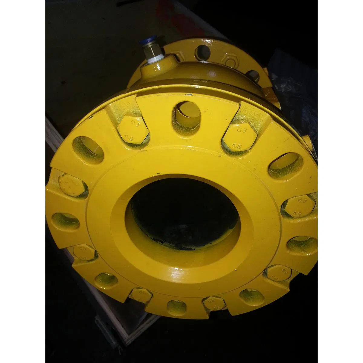 DIN/ANSI API Aluminium/Cast Steel DN100 Flange Pinch Valve with Pneumatic Cylinder