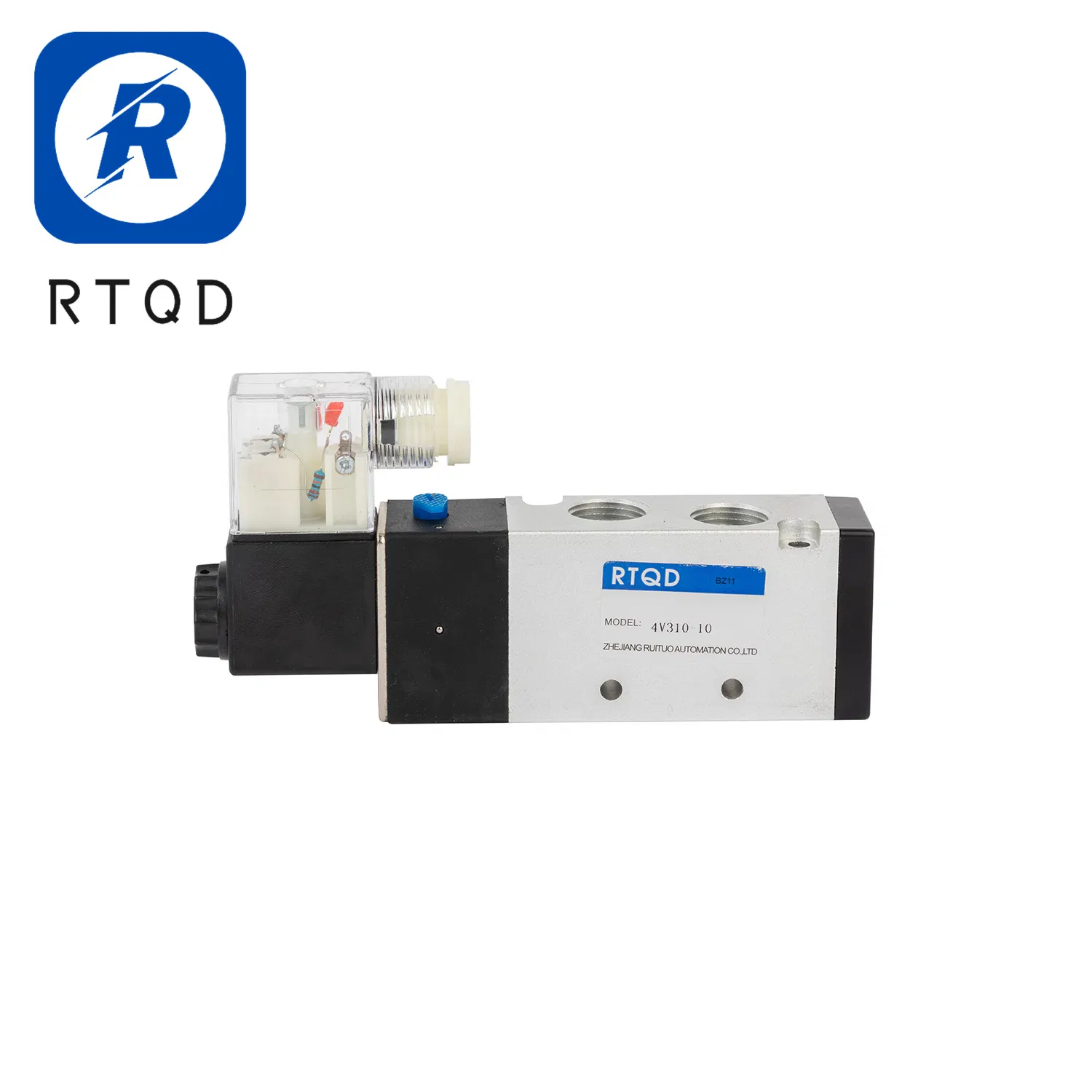 4V110/4V210 G1/4 Automatic 5/2 Way Acting Type Pneumatic Actuator Air Compressor Miniature Solenoid Valve