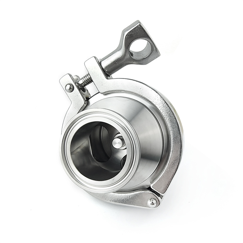 Sanitary Huayu Stainless Steel Quick-Install Check Valve for Water Industrial Usage