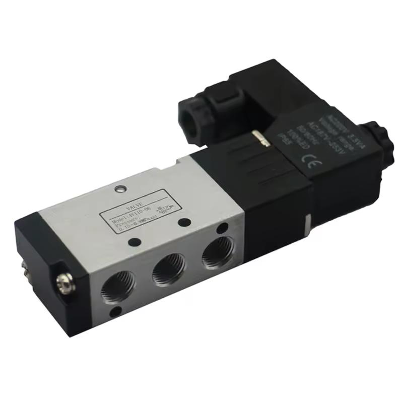 4V110-06 5/2 Way 1/8'' Pneumatic Air Control Solenoid Valve Single Coil Hydraulic Solenoid Valve