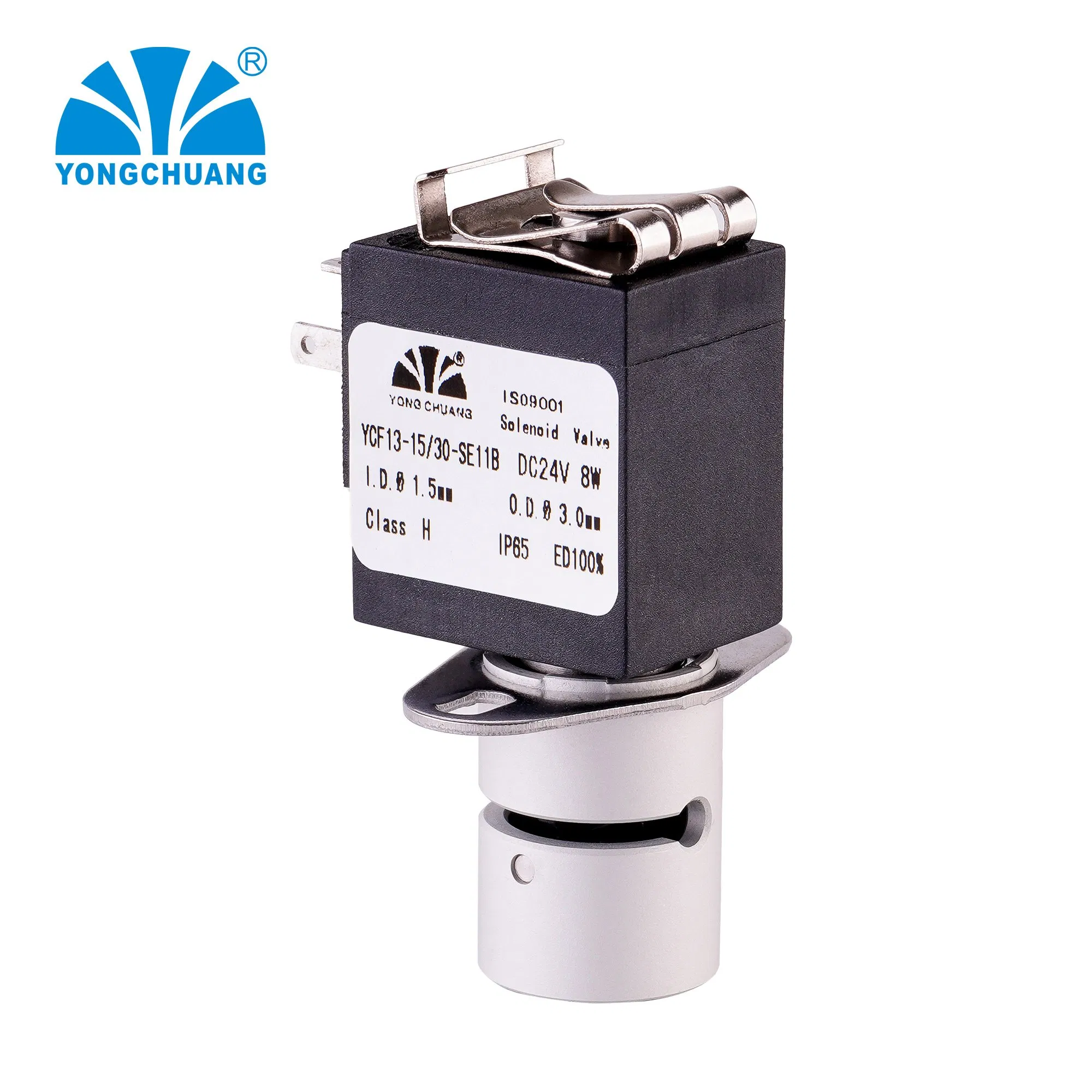 Yongchuang Ycf11 Silicone Pipe Pinch Single Double Tube Milk Food Class Solenoid Valve 12V 24V Normally Open Normally Closed