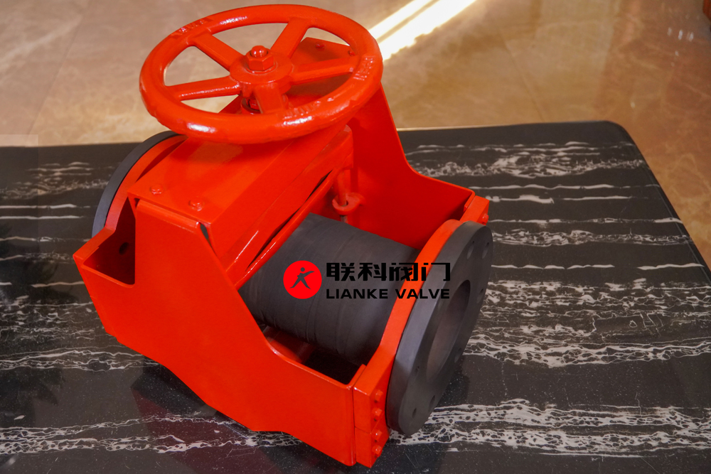 Open Body Manual Casting Steel Pinch Valve DN125