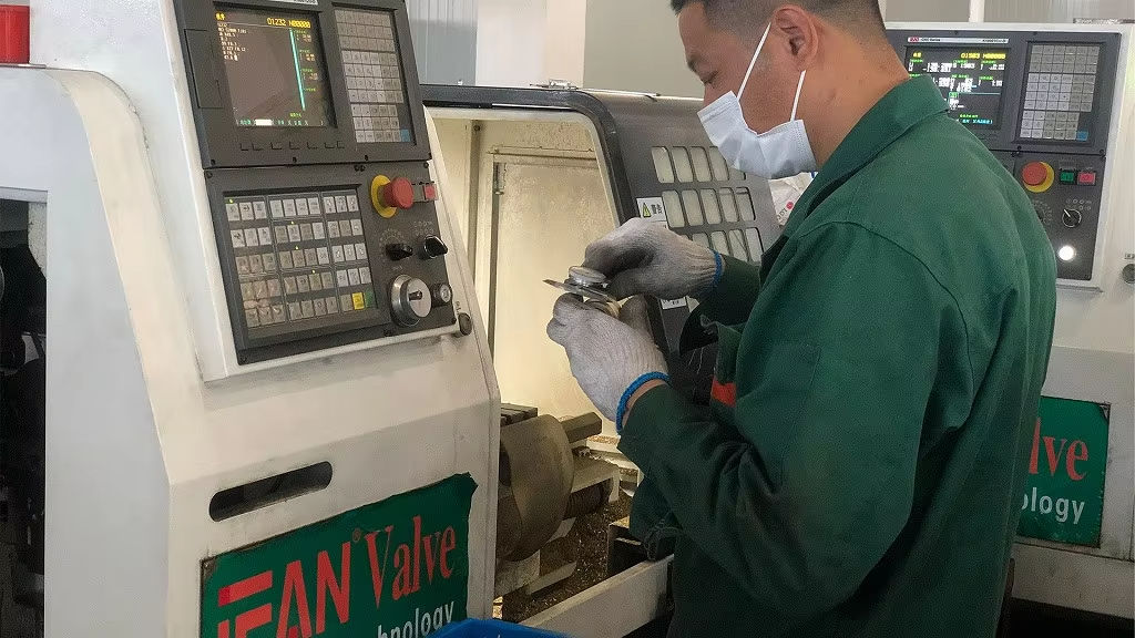 Quality inspection and testing of industrial valves at Maria Valve
