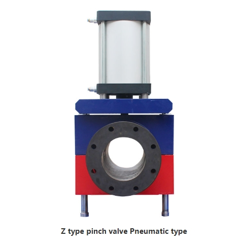 Heavy Duty Pneumatic Actuated Abrasion Resistant Pinch Valve with Rubber Sleeve