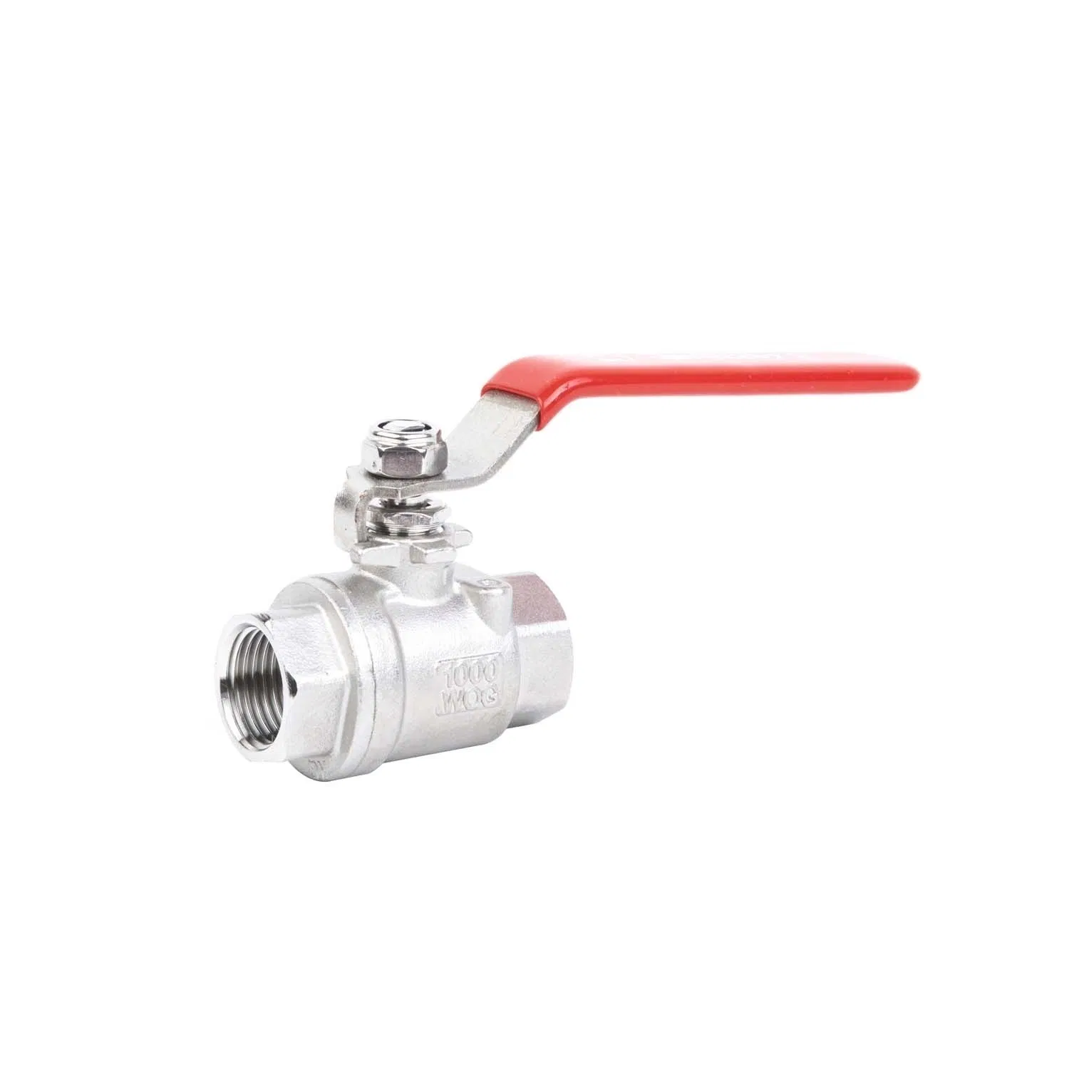 2PC 1-Inch CF8m/CF8 Stainless Steel Threaded Segment Full Diameter 1000wog Internal Thread Ball Valve