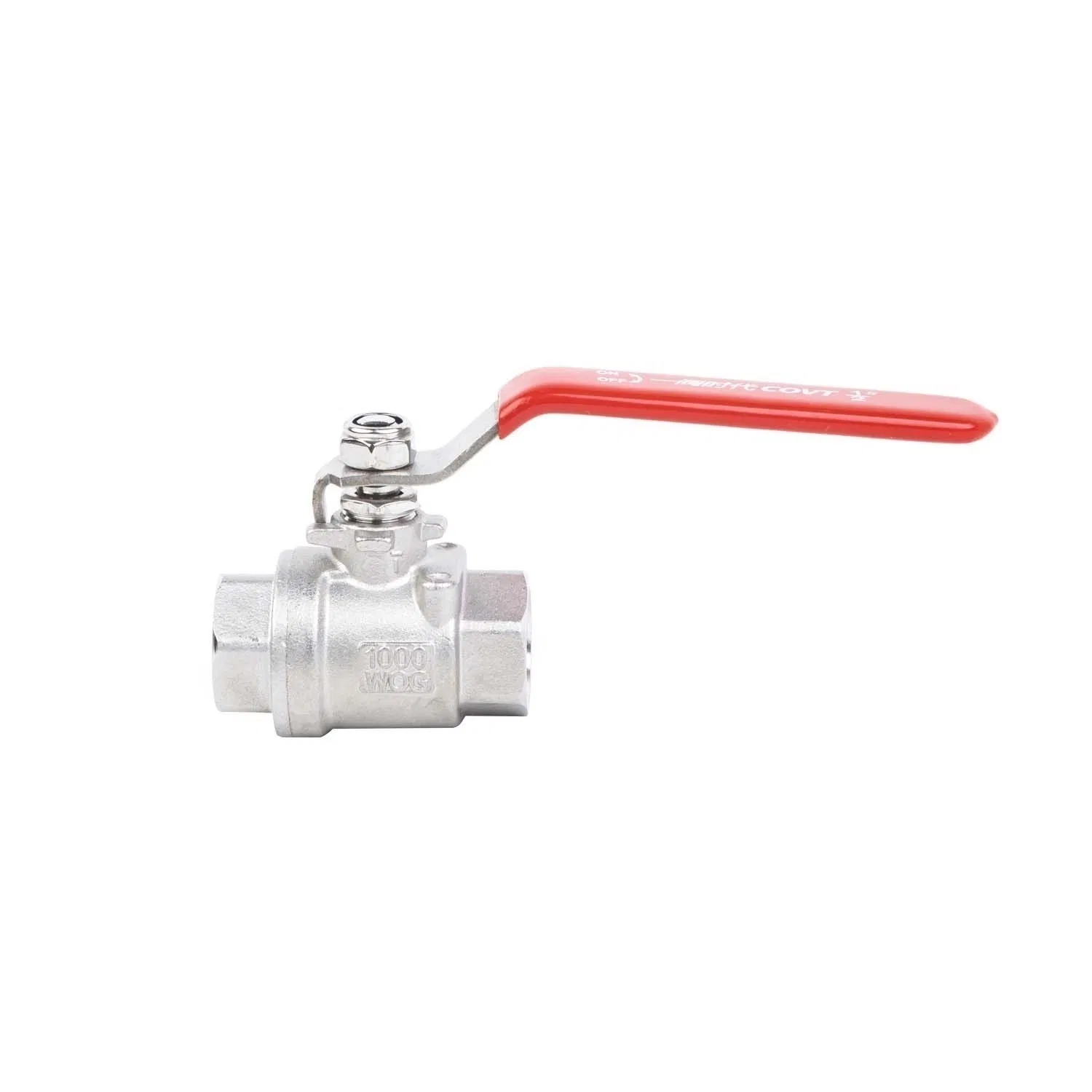 2PC 1-Inch CF8m/CF8 Stainless Steel Threaded Segment Full Diameter 1000wog Internal Thread Ball Valve