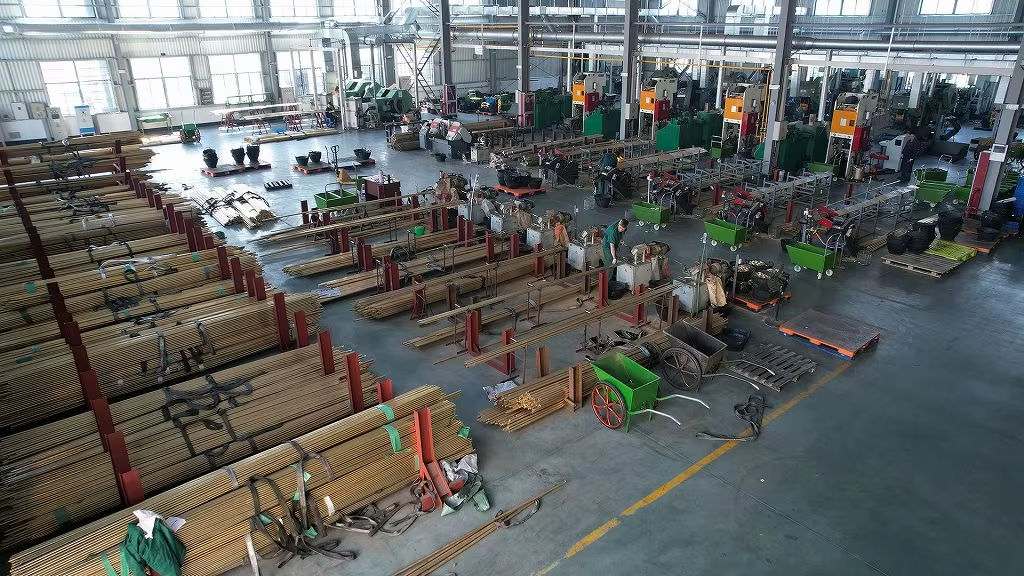 Precision cutting of valve components at Zhejiang Maria Valve factory