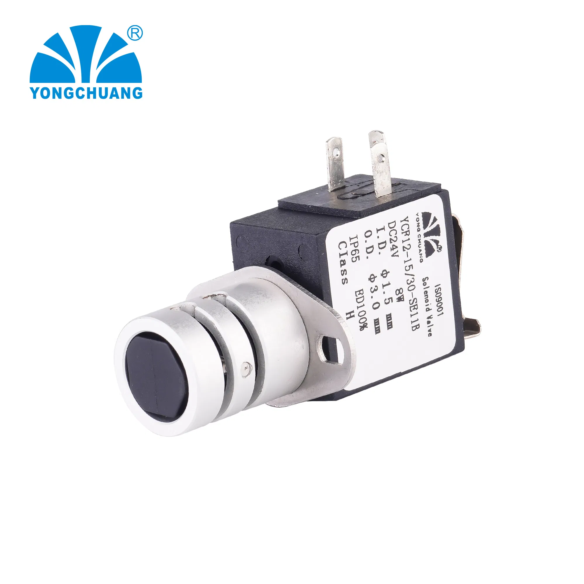 Yongchuang Ycf11 Silicone Pipe Pinch Single Double Tube Milk Food Class Solenoid Valve 12V 24V Normally Open Normally Closed