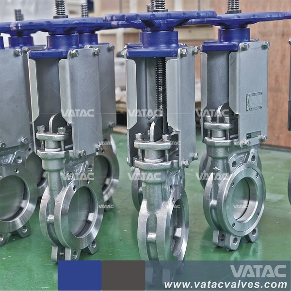 Stainless Steel or Cast Iron Electric and Pneumatic Slurry Sluice Knife Gate Valve