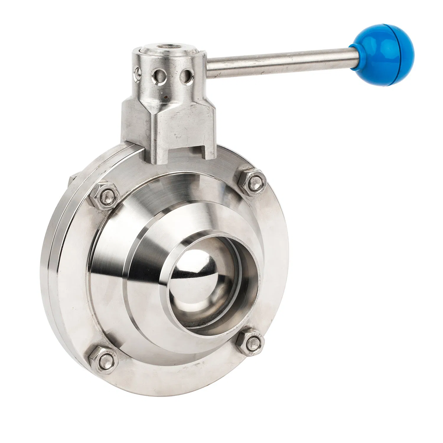 Stainless Steel Sanitary Hygienic Pneumatic Actuator Ball Butterfly Valve