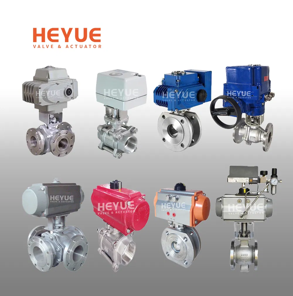 Stainless Steel/PVC/UPVC 2 Way/3 Way Flange/Thread/Welded/True Union Industrial/Sanitary Ball Valve with Pneumatic/Electric Motorized Actuator
