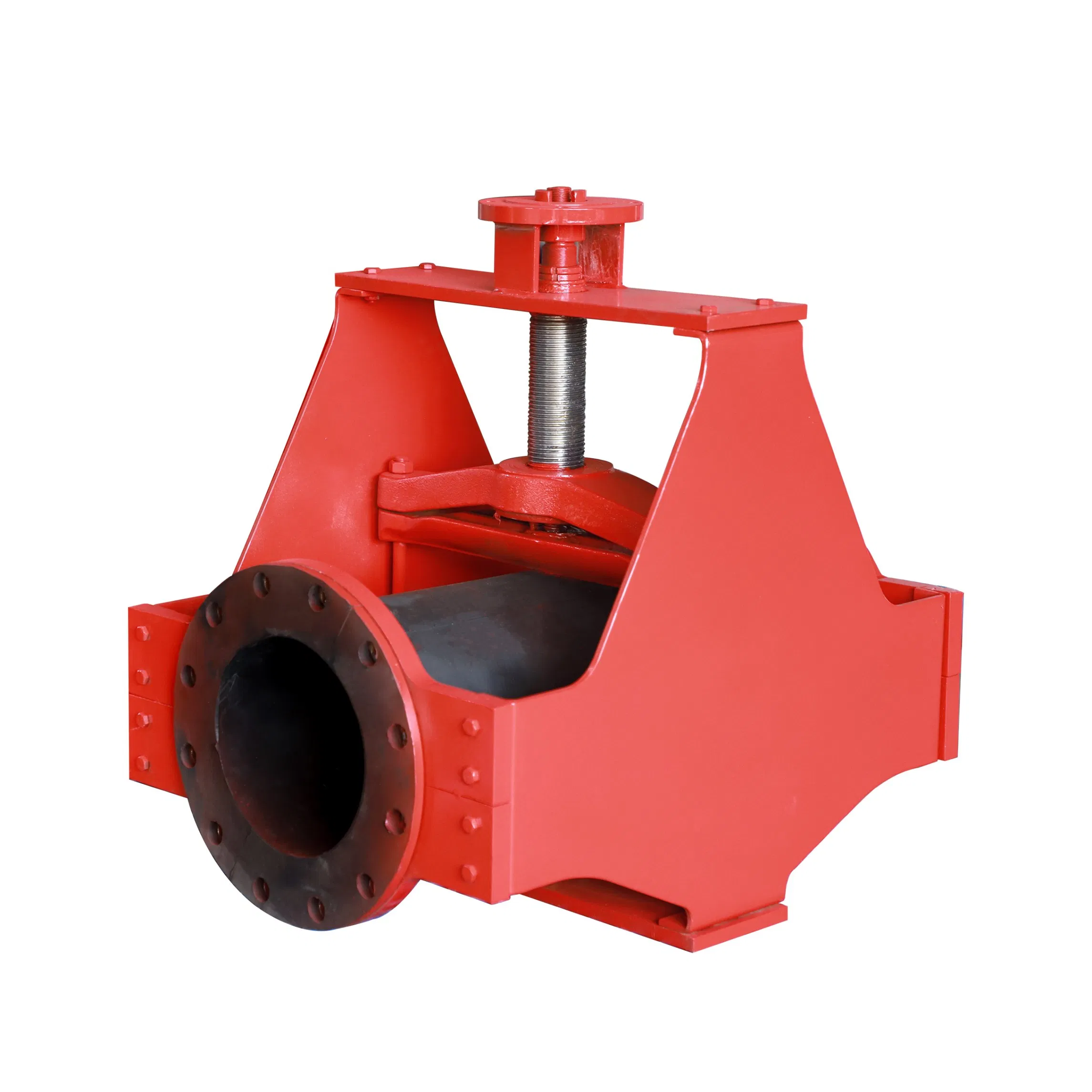 Open Body Manual Casting Steel Pinch Valve DN125