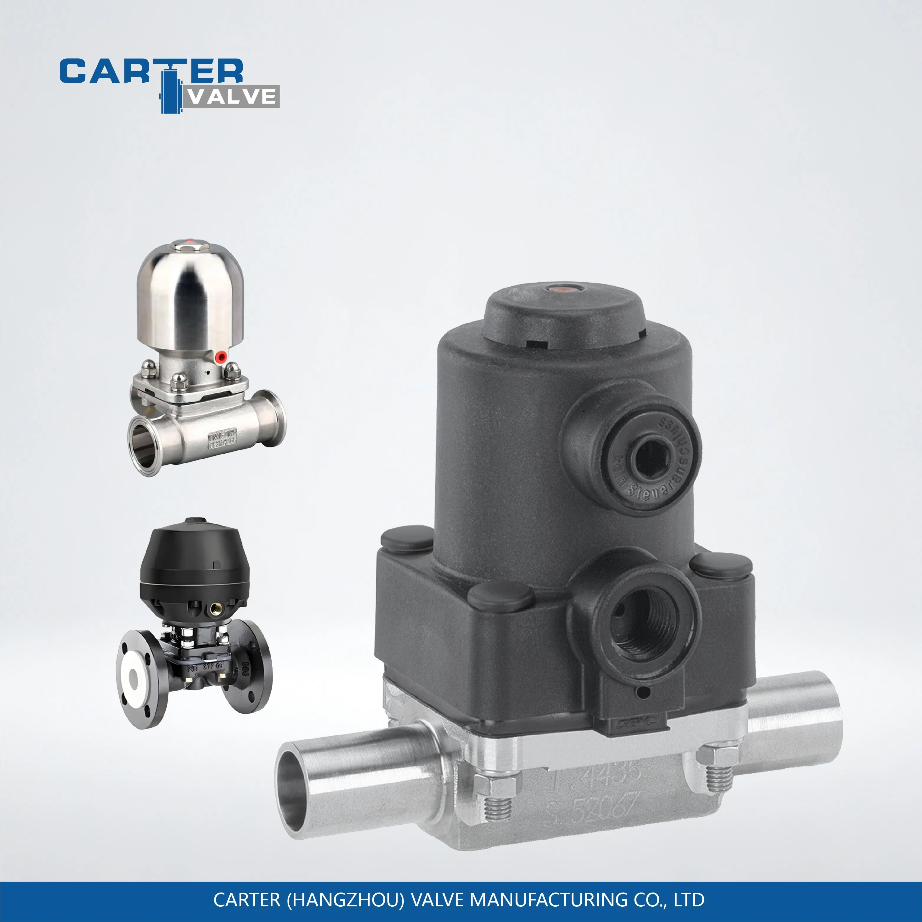 Sanitary Grade 316L Stainless Steel Straight-Through Diaphragm Valve,Zero Dead Leg,EPDM/PTFE/ Seal,Butt Weld/Threaded Ends,Manual/Pneumatic/Electric Operated
