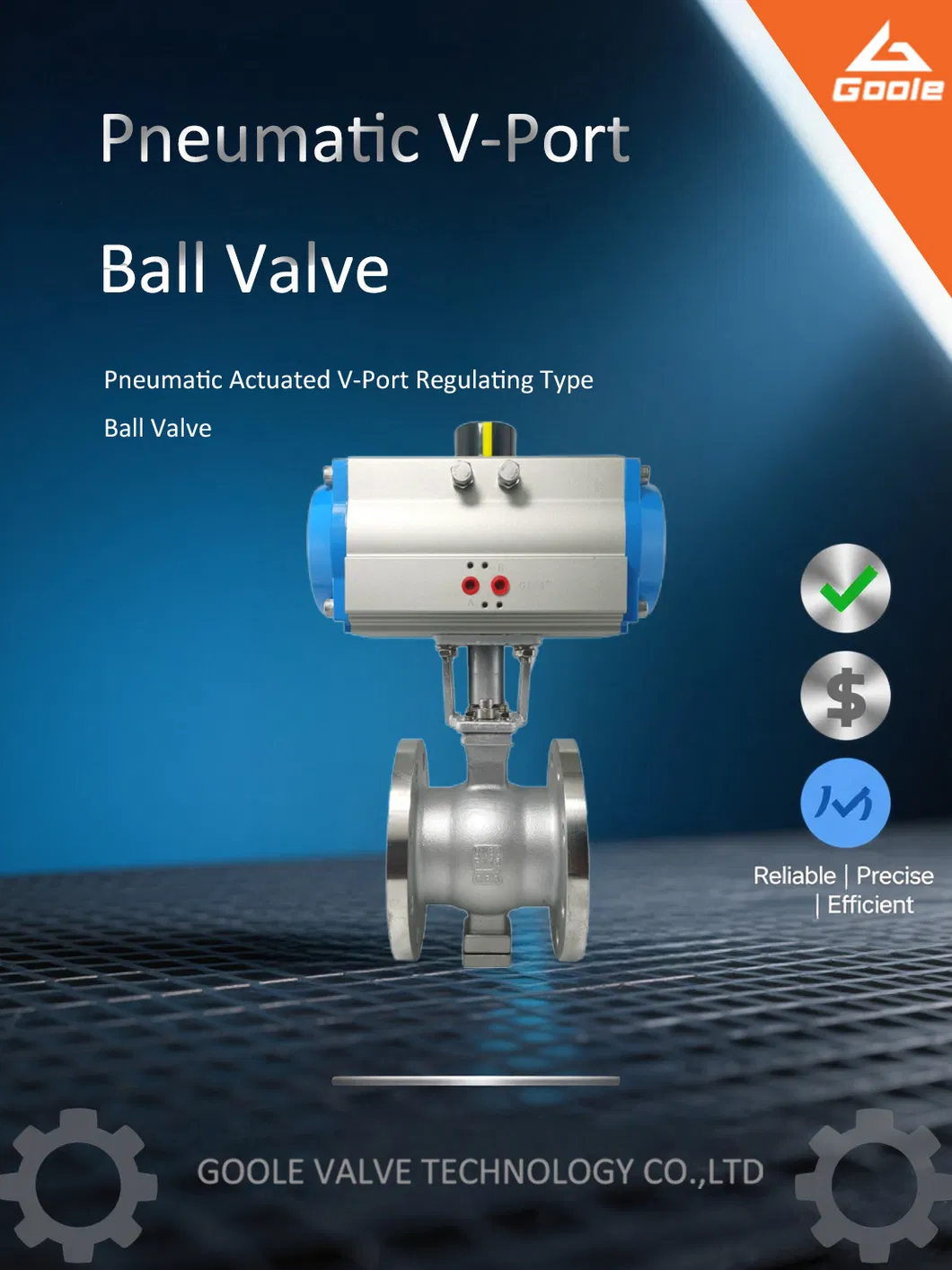 Pneumatic Operated Forged Steel Flanged Bonnet V Port Segment Ball Valve