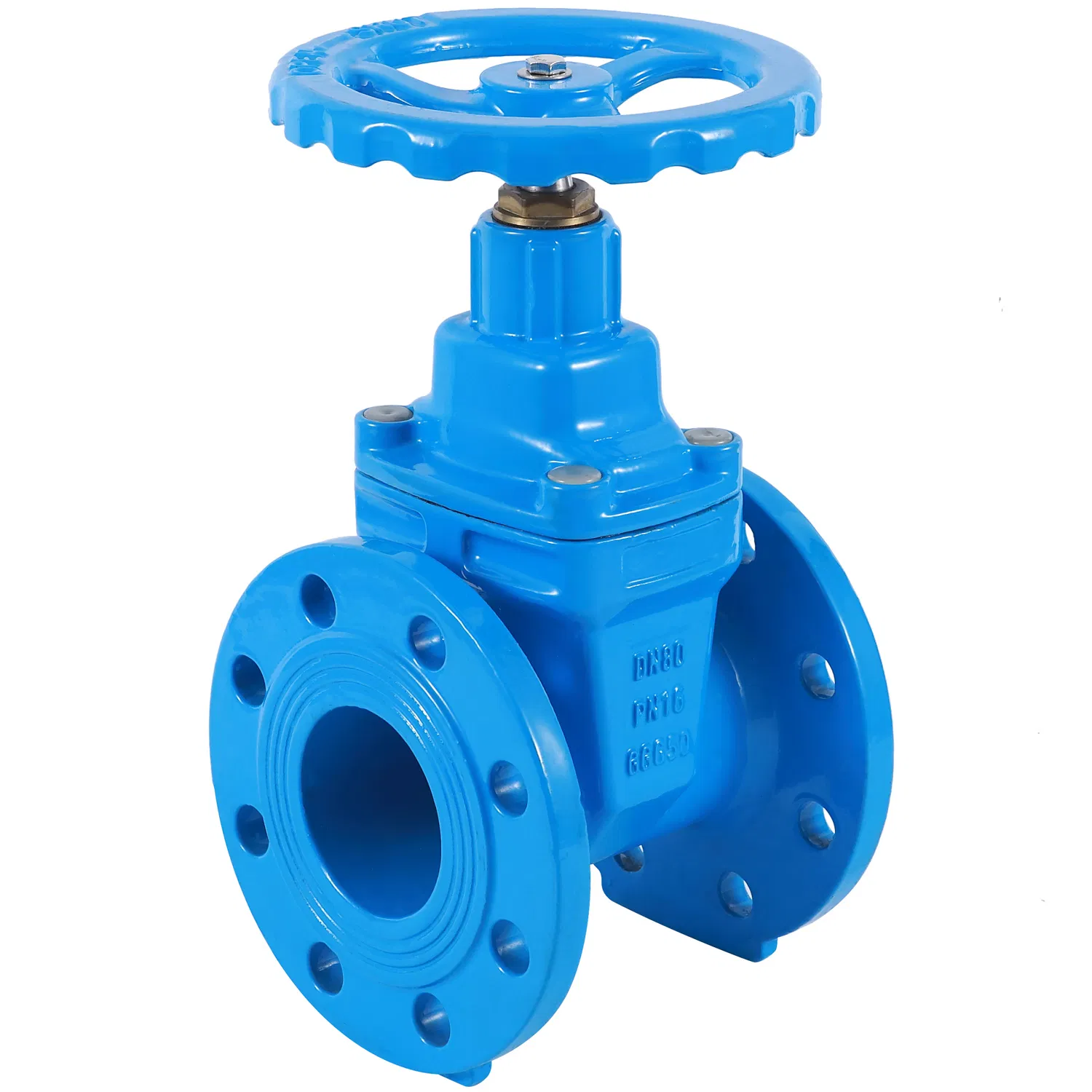 DIN F4/BS5163/AWWA Gate Valve, OS&Y Rubber Wedge Resilient Seated Non Rising Stem Ductile Iron /Cast Iron Control Knife Sluice F4 Fl