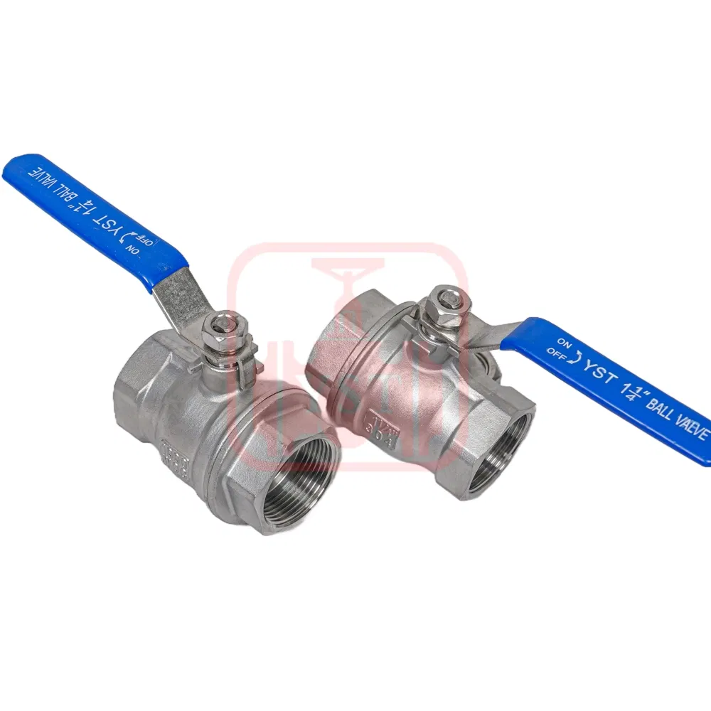 DN50 Korean Type Manual Ball Valve 1000wog Female Threaded BSPP Cast Steel CF8 CF8m Cast Iron Brass Full Port Floating Ball Valve for Water Control