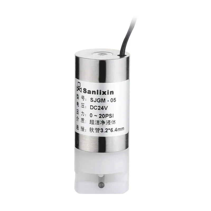 Micro Pinch Solenoid Valve - Front View