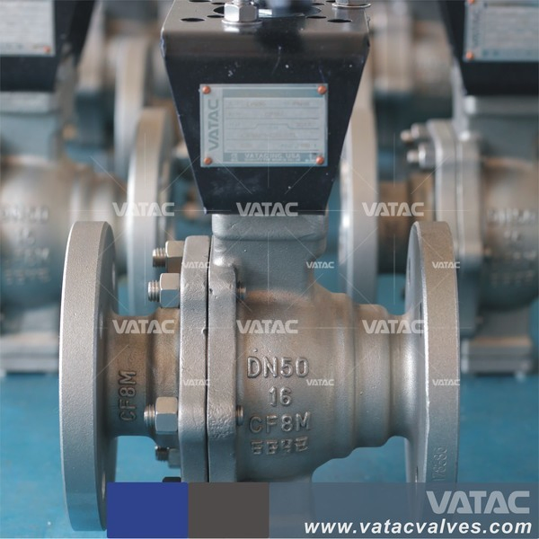 API 6D Stainless Steel Pneumatic Flanged Segment Ball Valve