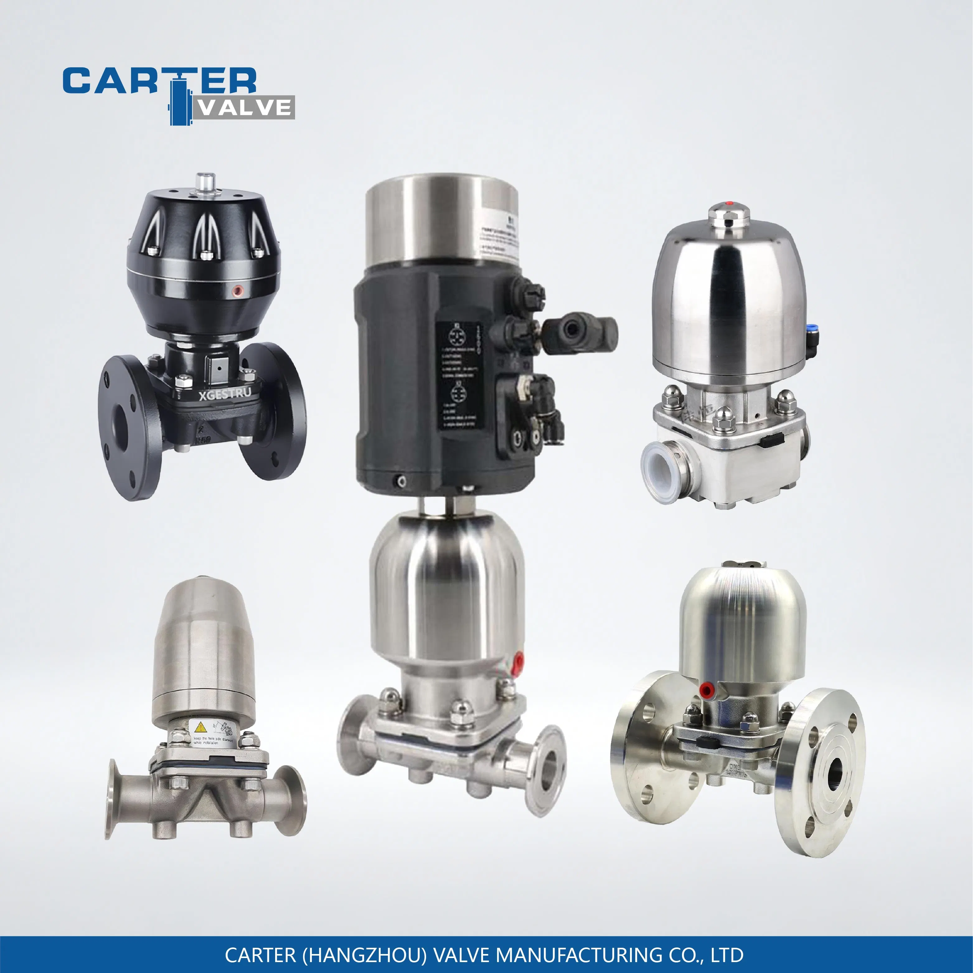 Diaphragm Valve,316L/CF3 Stainless Steel,Zero Dead Leg,EPDM/PTFE/FKM Sealing,Flanged,Threaded, Welded&Quick-Connect Clamp Ends,Manual,ANSI Standard for Food