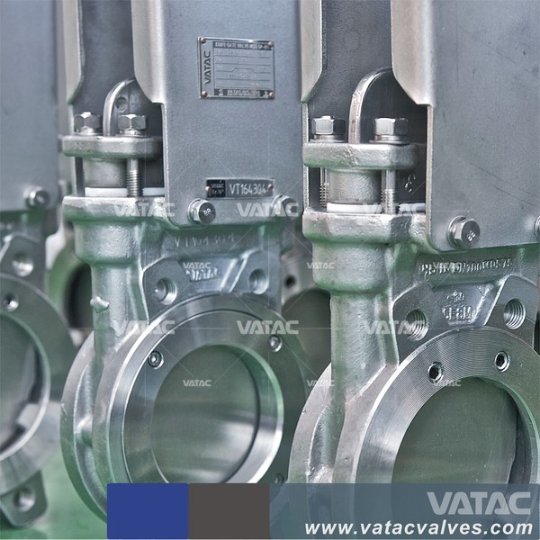 Stainless Steel or Cast Iron Electric and Pneumatic Slurry Sluice Knife Gate Valve