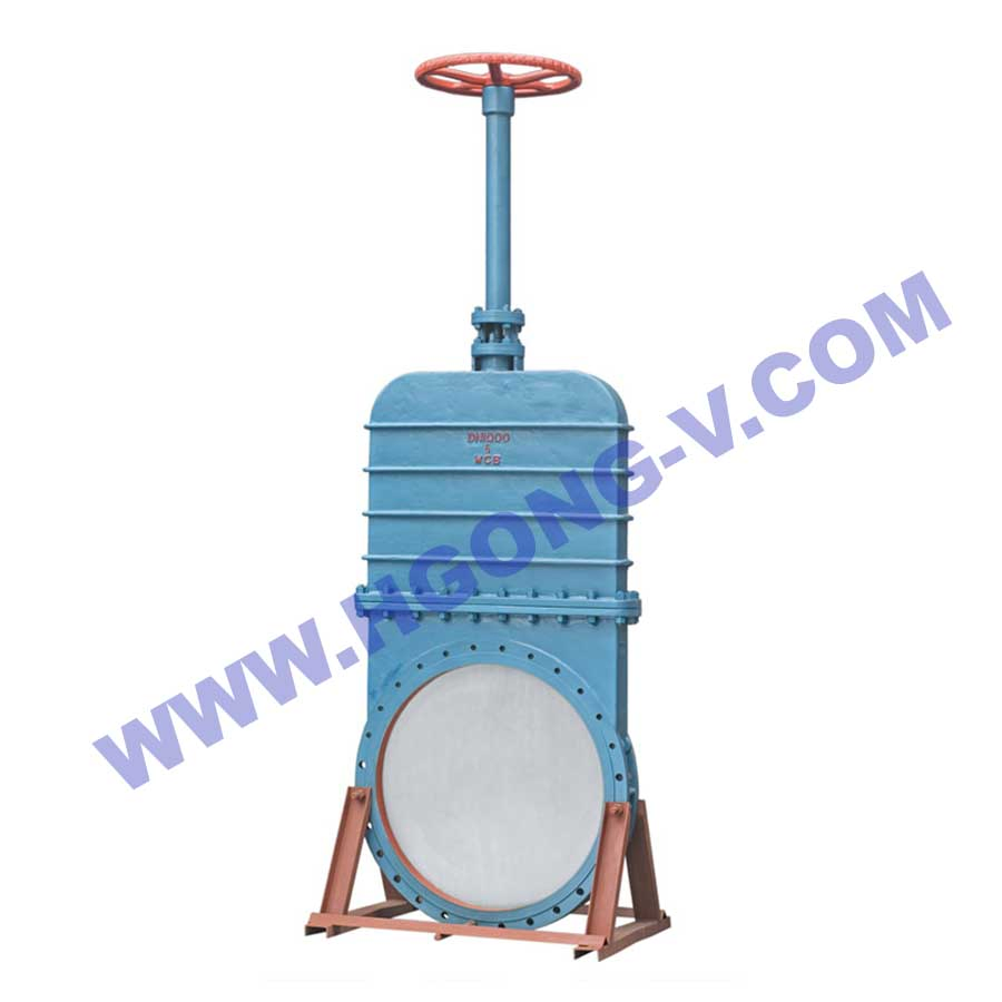 ASME/DIN Pneumatic Non Rise Stem DN750 SS304/SS316 Electric Actuator Control Sluice Knife Gate Valve