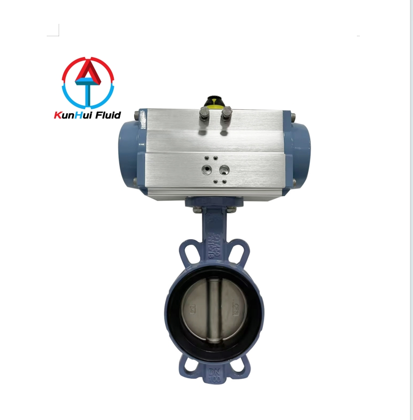 Industrial Pneumatic Valve Butterfly Valve with Solenoid Valve &amp; Filter Regulator
