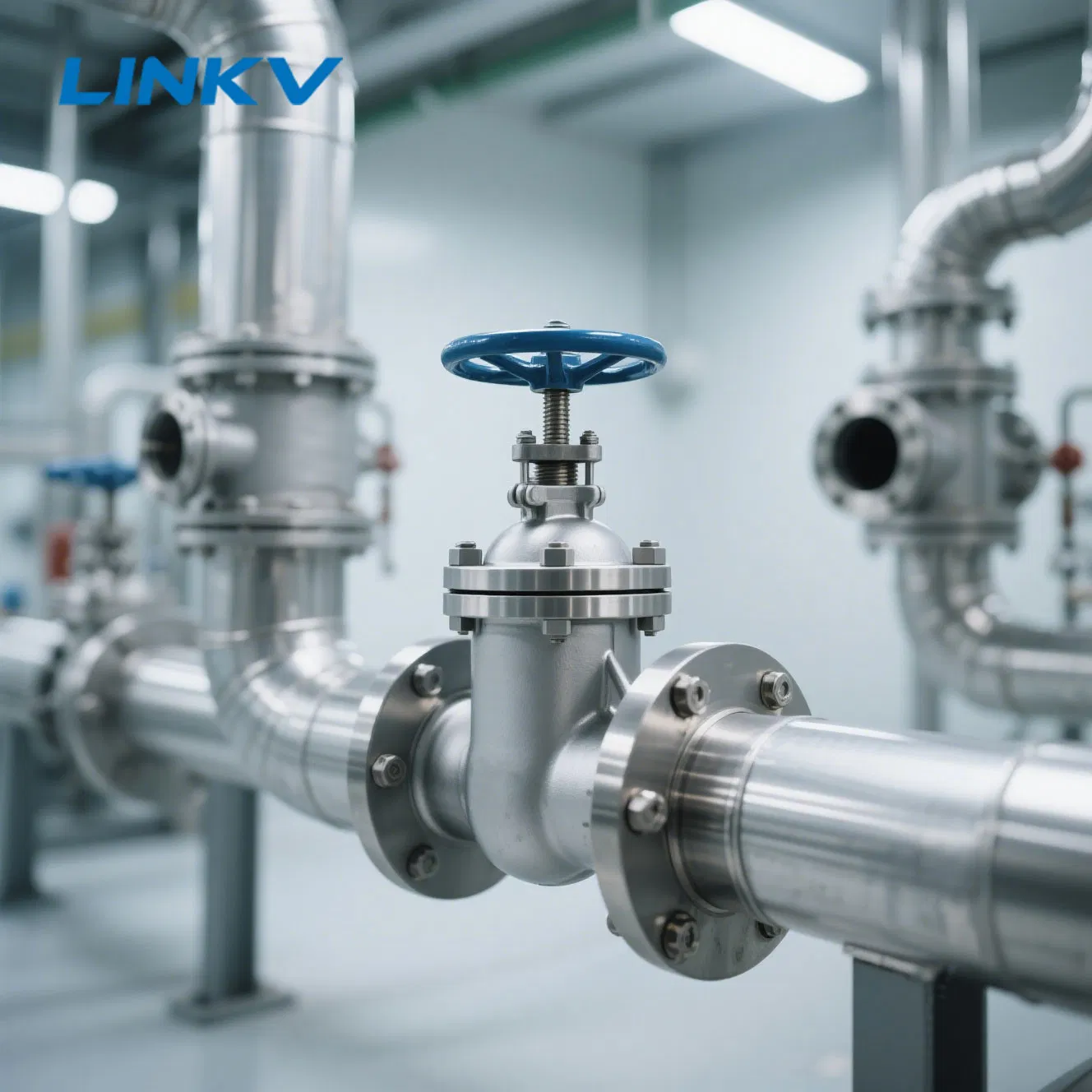 Stainless Steel Knife Gate Valve with Pneumatic Actuator for Abrasive Flow Control